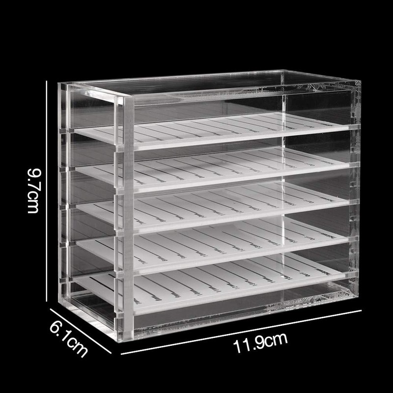 ATOMUS 5 Layers Acrylic Eyelash Storage Box Makeup Organiser False