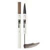 Eyebrow Pencil with Eyebrow Gel,Dark Brown E-yebrow Pencil,2-In-1 E-yebrow Pen