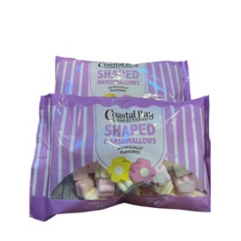 Easter spring time floral puff shaped marshmallows - 2 pack