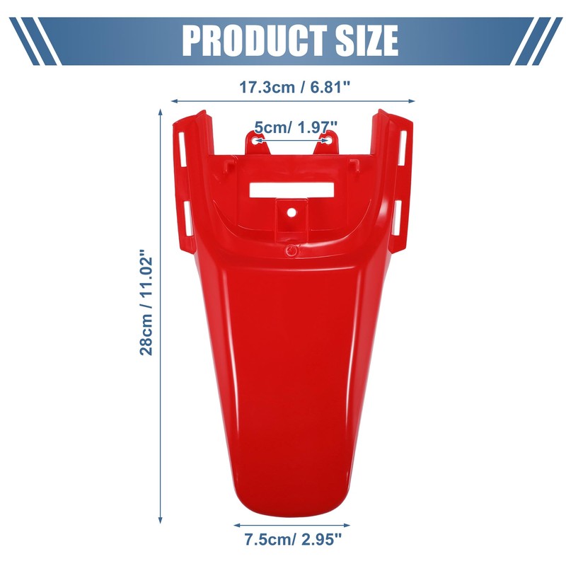 ACROPIX Motorcycle Rear Tail Mud Guard Fender Dirt Bike Pit