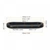 sourcing map Rubber Grommet Mount Size 35 x 100mm Oval