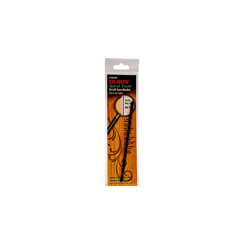 Olson Saw SP46500 Spiral Scroll Saw Blade, Silver