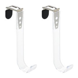 NewTalent Set of 2pcs Adjustable Over The Door Hooks for Hanging, for Living Room, Bathroom, Bedroom, Kitchen Hanging Clothes, Towels, Hats, Coats, Bags