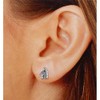 Pendientes Lineargent Plata Ley 925 m Rodiada 9.5 mm Motivo