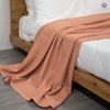 9Threads GOTS Certified Organic Cotton Waffle Weave Blanket, King Bed