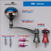 HEIGHTEN Adjustable 2.6-2.8 inches (65-70 mm) Reel Handle with 1.5