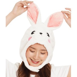 SAZAC White Rabbit Onesie Cap
