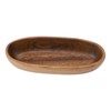 Wooden Serving Tray Easy Cleaning Boat Shape Wooden Food Plate