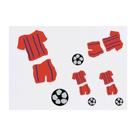 4 x 'The Fun Of Football ' Temporary Tattoos - Water Resistant, Skin-Safe, Non-Toxic Transfers, Mixed Sizes (TO00081884)
