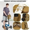 HAMBOLY Knee Walker Handlebar Bag Front Basket with Cooler Pocket