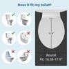Hibbent Round Bidet Toilet Seat with Non-Electric Bidet Attachment Dual