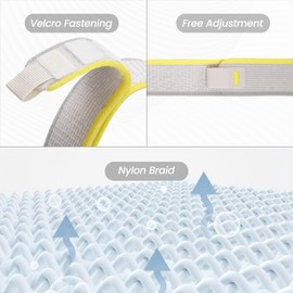 Tuocal Nylon Strap Compatible with Garmin Fenix 7 / Fenix 6 Pro/Fenix 6 Strap, 22mm Soft QuickFit Sport Wrist Band for Garmin Forerunner 945/965 / Garmin Instinct/Instinct 2 / Instinct 2 Solar