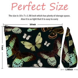 XFN Butterfly Makeup Bag, Butterfly Gifts Cosmetic Bag Butterflies Travel Pouch, Butterfly Stuff for Women Girls Daughter Sisters Coworker Friends Wife Friendship Graduation Birthday Gifts