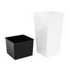 S size White URBI 32 cm tall plastic flower pot