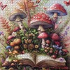 Mushroom Jigsaw Puzzle 1000 Pieces, Magic Book Plant Flower Puzzles
