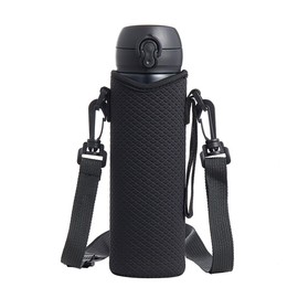 DEVENTORZ Water Bottle Cover with Strap, 16.9 fl oz (500 ml) / 600 ml Thermos Flask, Cold Insulation, Bottle Holder, Adjustable, Handbag, Crossbody Hanging, Water Bottle Case, Holder, For Commutes,
