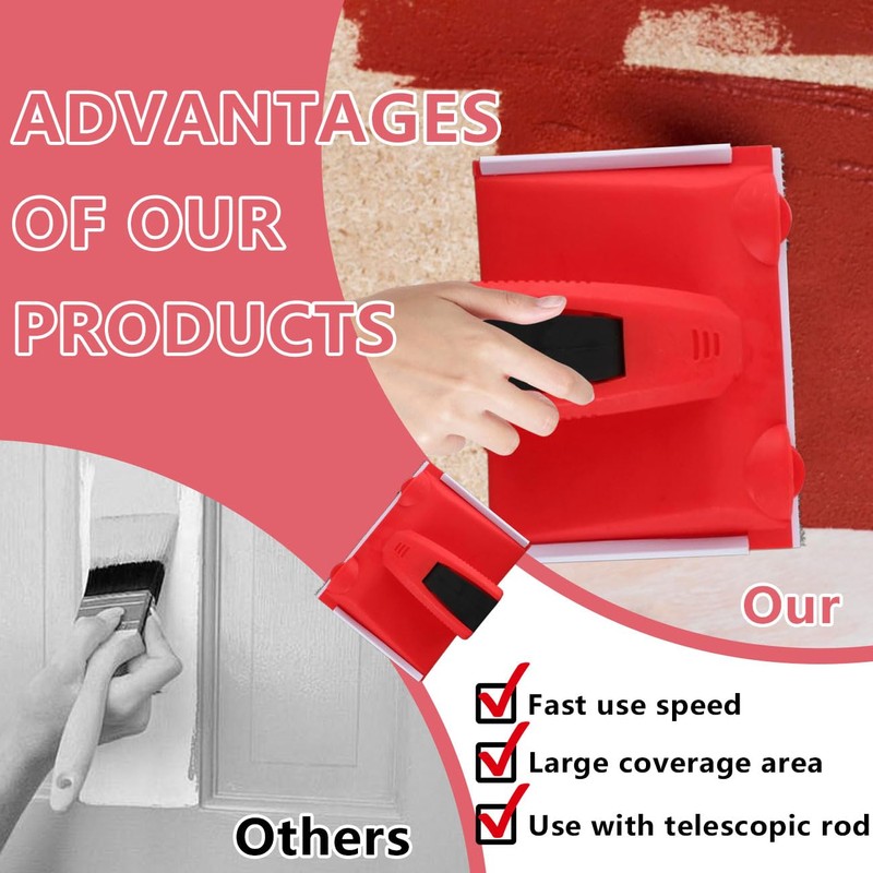 Paint Edger Tool Multifunctional Paint Trimmer Tool Paint Pad Applicator