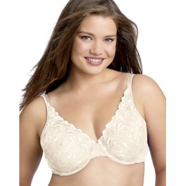 Playtex womens Love My Curves Feel Gorgeous Underwire Full Coverage Us4513 Bras, Mother of Pearl/Warm Steel Combo, 40C US