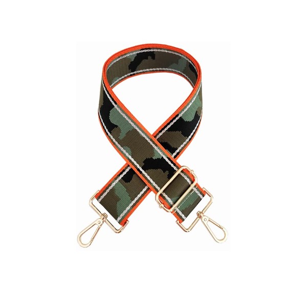 Multicolor Camouflage Wide Purse Strap Adjustable Handbag Strap Replacement Shoulder
