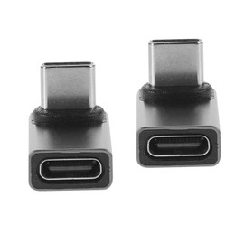 DOITOOL 2pcs Right Angle USB-c Adapter Type-c Male to Female Converter for Projectors and Multi-Functional Converter for Data Transfer and Charging