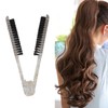 Double Sided Brush Clamp Ergonomic Handle Anti Static Nylon Hair