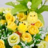 60PCS Mini Easter Yellow Chicks Decoration Toy Farm Animal Statues