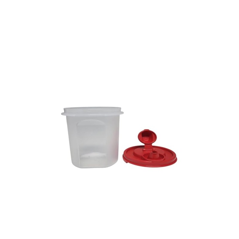Tupperware Swiss Round Compact Container Storage Modular Fridge System Red