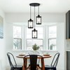 Osimir 3-Light Pendant Lighting, Black Dining Room Chandelier Light Fixture