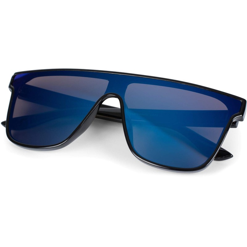 styleBREAKER Unisex Shield Monoglass Sunglasses, Polycarbonate Glass and Plastic Frame,