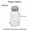 QISF 24 Pack Glass Salt and Pepper Shaker Set with