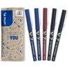 Pilot Hi-Tecpoint V7 Rollerball Pen Set of 5 (Blue, Black,