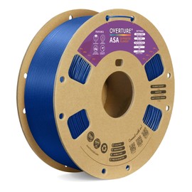 OVERTURE ASA Filament 1.75mm, 1kg Spool (2.2lbs) 3D Printer Filament, Premium Anti-UV, ASA Filament Perfect for Printing Outdoor Functional Parts, Dimensional Accuracy +/- 0.02 mm (Dimond Blue)