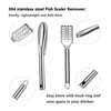 Fish Skin Cleaning Brush, Fish Scale Remover, Fish Descaler Tool,