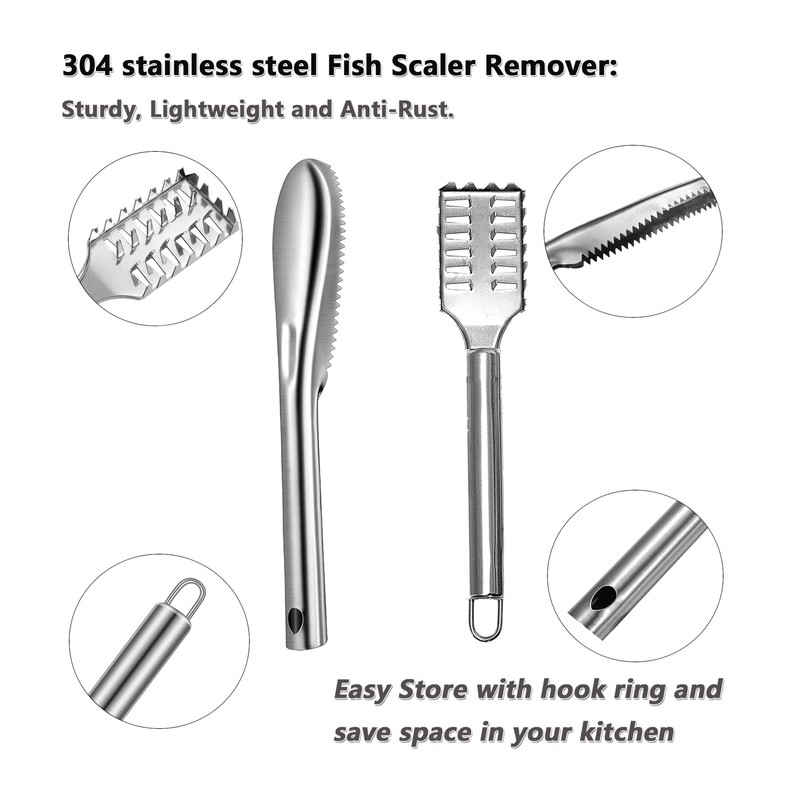 Fish Skin Cleaning Brush, Fish Scale Remover, Fish Descaler Tool,