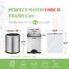 1.6 Gallon/220pcs Strong Drawstring Trash Bags Garbage Bags by Teivio,