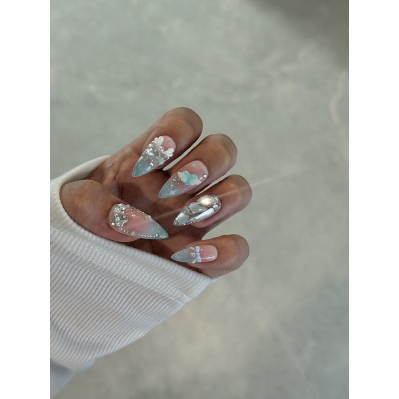 Innocent Nail Kitsch Sweet Angel - S-Round Square / 청순네일