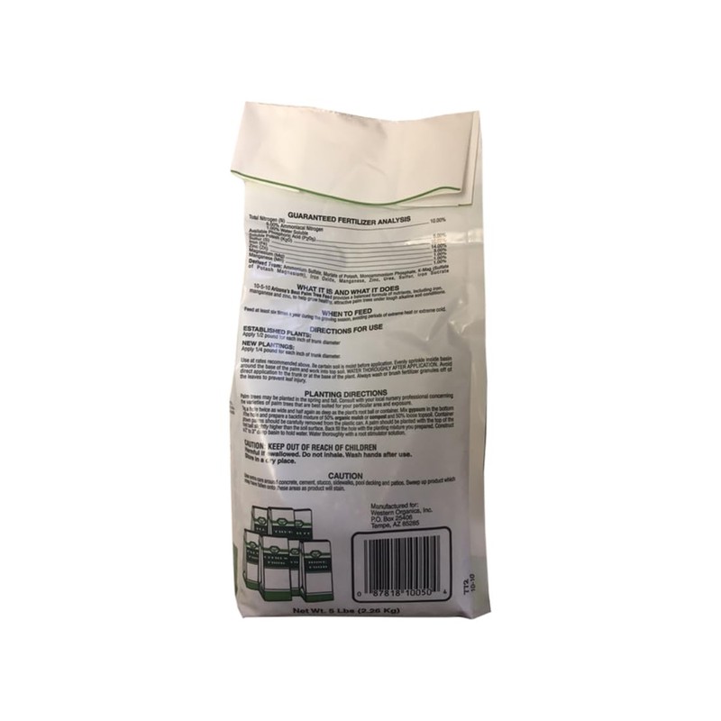 GRO WELL BRANDS CP AZB10050 Palm Tree Food, 5 lb