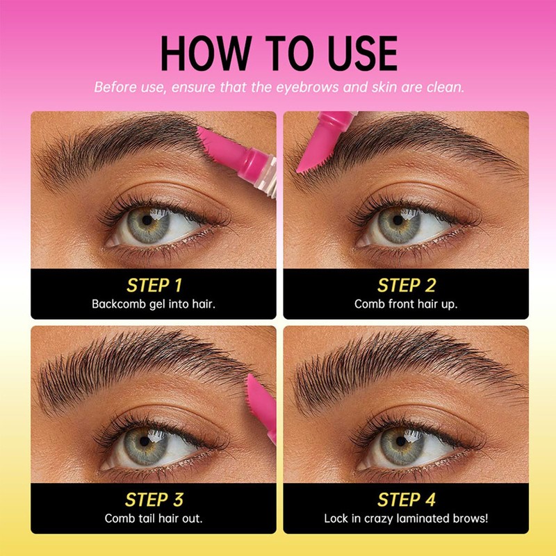 Eyebrow Gel - Brow Gel - Waterproof Eyebrow Gel Clear