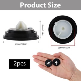 2 x Cistern Inlet Membrane, Valve Diaphragm Washers, Sealing Membrane Float Valve, High-Quality Sealing Membranes for Float Valves in Toilet Cisterns (2 Pieces)