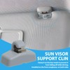 FunWorth 4pcs Sun Visor Bracket, Hook Clips Compatible with VW