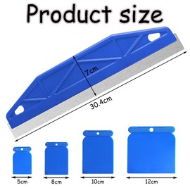 5 PCS Cutting in Tools for Painting, Paint Edger Tool Paint Cutting in Tools with 4Pcs Scrapers, Paint Guard for Cutting in Multi-Purpose Straight Edge for Precision Painting Cutting in Tool (Blue)