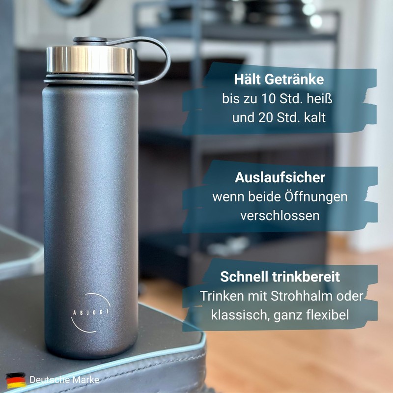 Abjoki Stainless Steel Drinking Bottle "Neo" 530 ml - Moonlight