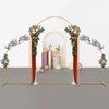 Gold&White Metal Wedding Arch Backdrop Stand,7.2FT, 6.6FT, 6FT Set of
