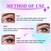 LZM Individual Eyelashes, Pack of 240 Eyelash Extensions, D Curl,