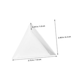 SAFIGLE Metal Jewelry Triangle Plate Organizer Tray for Jewelry Display Vanity Tray Bead Sorting Cosmetics