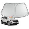 Windshield Sun Shade Compatible with Chevy Traverse 2018-2024 Accessories, Foldable