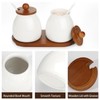 Sailench Ceramic Sugar Bowl Set of 2, Sugar Bowl with