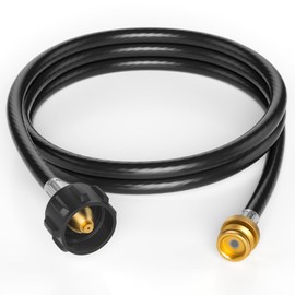 Jakivew 6FT Propane Adapter Hose with QCC1/Type1 1 lb to 20 lb Converter Replacement for Buddy Heaters, Coleman Stoves, Blackstone 17" & 22" Griddles, Weber Q Grills