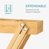 Navaris Bamboo Storage Extendable - 2 Tier Storage Box -