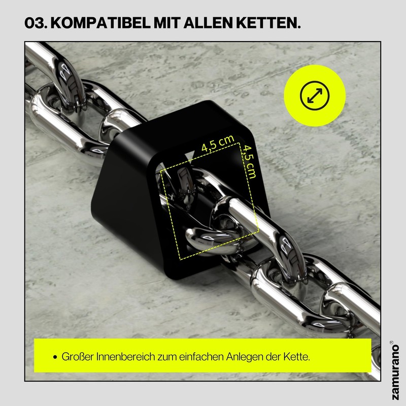 zamurano. High Security Anti-Theft Chain Anchor Ideal for Motorcycles and